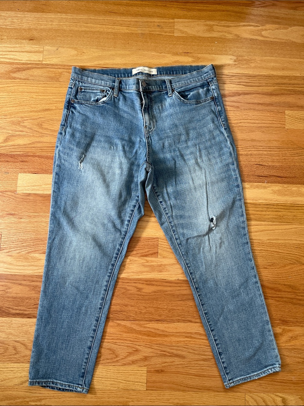 GAP Women's Light Blue Straight Leg Jeans 14/32 Girlfriend